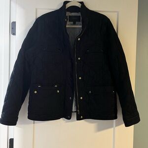 J. Crew Men's Black Quilted Field Jacket